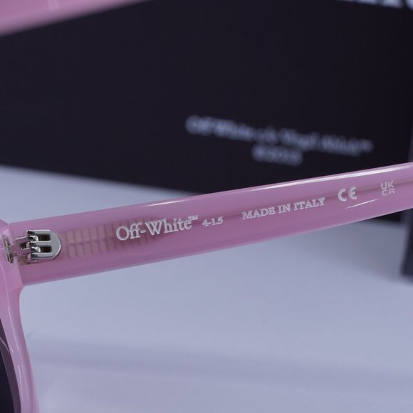 Off-White OERI143 LINCOLN 3007 Square Sunglasses – Pink/Dark Grey - Picture 8 of 10